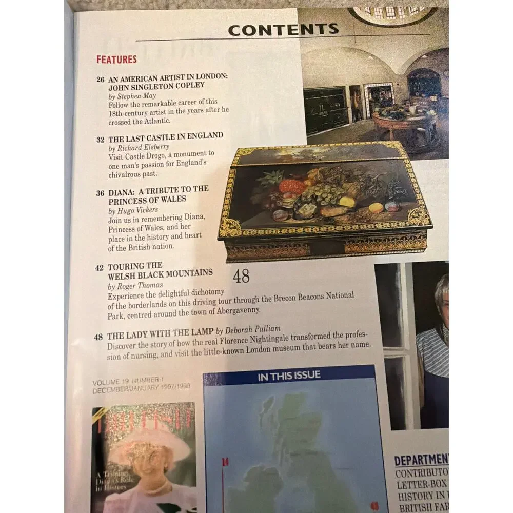 Princess Diana British Heritage Magazine Collectors December 1997 Vintage 90s